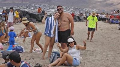 Procesión del Sagrado Corazón de María en Famara (Fotos: La Voz)