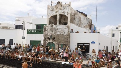 Procesión del Sagrado Corazón de María en Famara (Fotos: La Voz)