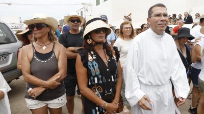 Procesión del Sagrado Corazón de María en Famara (Fotos: La Voz)