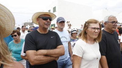 Procesión del Sagrado Corazón de María en Famara (Fotos: La Voz)