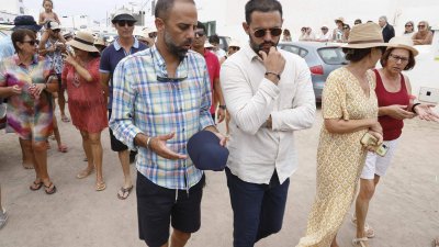 Procesión del Sagrado Corazón de María en Famara (Fotos: La Voz)