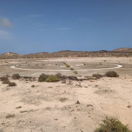 Estado actual del helipuerto de La Graciosa