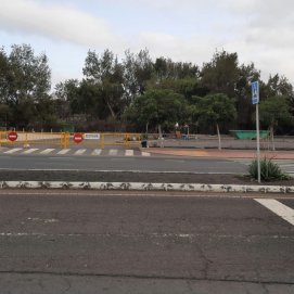 El aparcamiento junto al intercambiador de Arrecife. Foto: cedida.