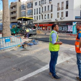 Obras en la calle Manolo Milares