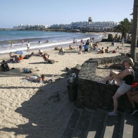 Playa Las Cucharas en Costa Teguise. Foto: José Luis Carrasco.