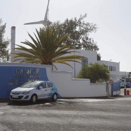 Oficina de Canal Gestión, empresa encargada de la gestión del agua en Lanzarote. Foto: José Luis Carrasco.