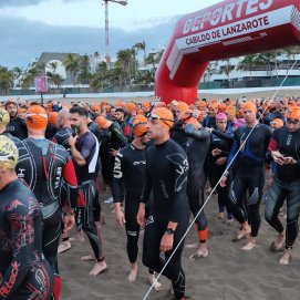 Salida del Ironman Lanzarote