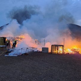 Incendio en una finca de Tahíche
