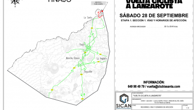 Consulta los cortes de carreteras a causa de la Vuelta Ciclista a Lanzarote