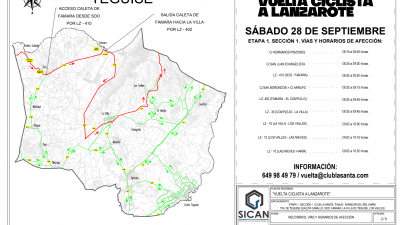 Consulta los cortes de carreteras a causa de la Vuelta Ciclista a Lanzarote