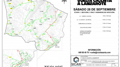 Consulta los cortes de carreteras a causa de la Vuelta Ciclista a Lanzarote