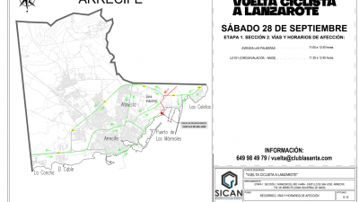 Consulta los cortes de carreteras a causa de la Vuelta Ciclista a Lanzarote