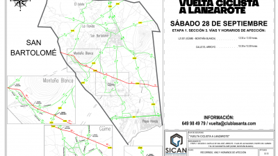 Consulta los cortes de carreteras a causa de la Vuelta Ciclista a Lanzarote