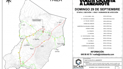 Consulta los cortes de carreteras a causa de la Vuelta Ciclista a Lanzarote