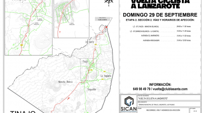 Consulta los cortes de carreteras a causa de la Vuelta Ciclista a Lanzarote