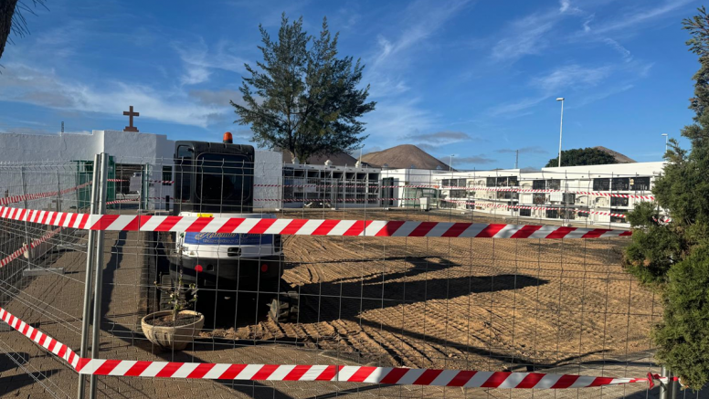 Lugar del cementerio donde se han llevado a cabo las exhumaciones