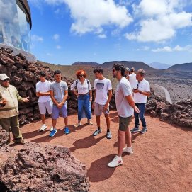 Mads Ostberg y Diego Domínguez conociendo Lanzarote antes del Rallye