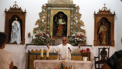 Procesión en honor a San Miguel Arcángel. Fotos: La Voz