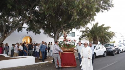 Procesión en honor a San Miguel Arcángel. Fotos: La Voz