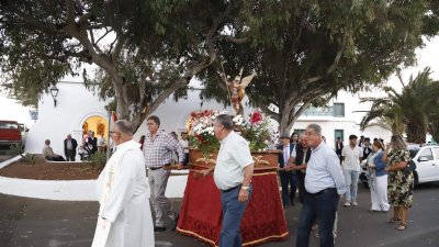 Procesión en honor a San Miguel Arcángel. Fotos: La Voz