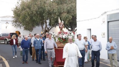 Procesión en honor a San Miguel Arcángel. Fotos: La Voz
