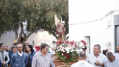 Procesión en honor a San Miguel Arcángel. Fotos: La Voz