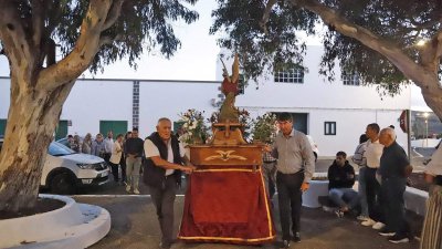 Procesión en honor a San Miguel Arcángel. Fotos: La Voz