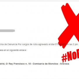 Comunicado oficial de la Policía Nacional sobre el fraude 