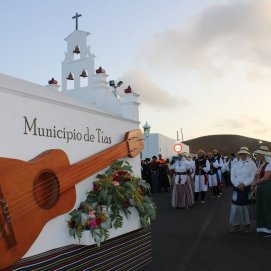 Recorrido de los romeros en Tías