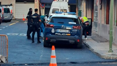 Operación de la Guardia Civil en Arrecife. Foto: La Voz de Lanzarote.