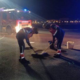 Accidente de moto en Playa Blanca