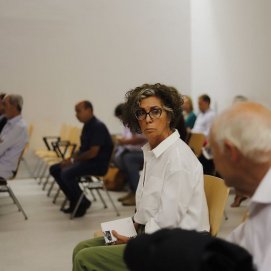 Isabel Déniz y Felipe Fernández Camero durante el juicio del Caso Jable (Foto: Andrea Domínguez)