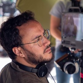 El director de cine Armando Ravelo durante el rodaje de 'Érase una vez en Canarias'.  FOTO: Sonia Hakansson.