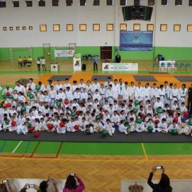 Los integrantes del 'Club de Judo Costa Teguise'