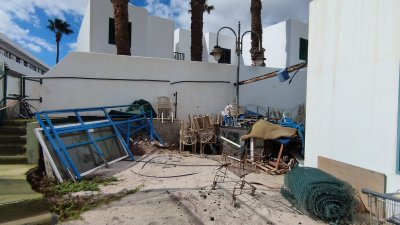 CC Tías denuncia el abandono de las canchas de pádel y tenis de Puerto del Carmen