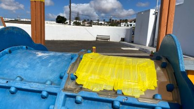 Estado de los parques de Teguise. Foto: Primero Teguise.