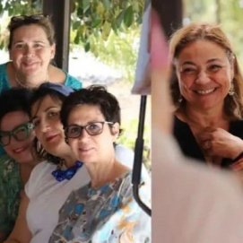 Las cinco mujeres que participan en la venta de ropa de segunda mano