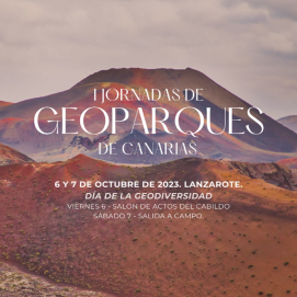 Cartel de las 'Jornadas de Geoparques de Canarias' 
