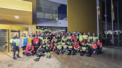 El operativo canario en su último día de trabajo en Valencia