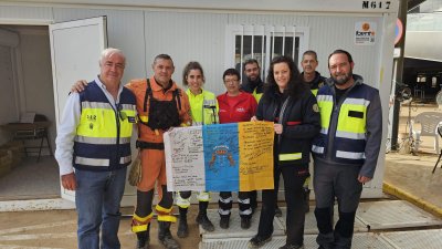 El operativo canario en su último día de trabajo en Valencia
