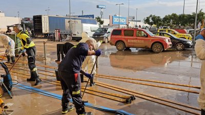 El operativo canario en su último día de trabajo en Valencia