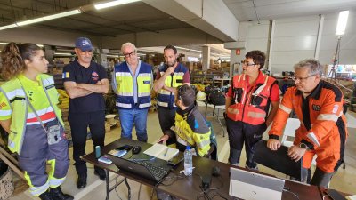 El operativo canario en su último día de trabajo en Valencia