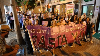 Manifestación víctimas de violencia de género