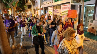 Manifestación víctimas de violencia de género