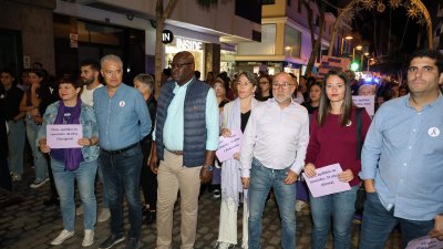 Manifestación víctimas de violencia de género
