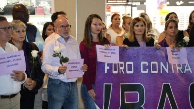 Manifestación víctimas de violencia de género