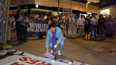 Manifestación víctimas de violencia de género
