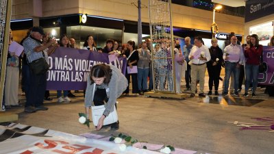 Manifestación víctimas de violencia de género