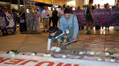 Manifestación víctimas de violencia de género