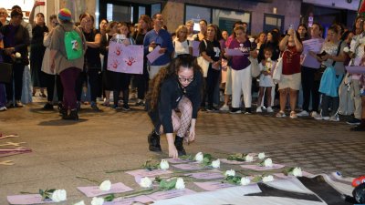 Manifestación víctimas de violencia de género